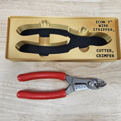 Khay Gridfinity cho kìm tuốt dây/cắt/bấm cos Icon 7" (2x5)