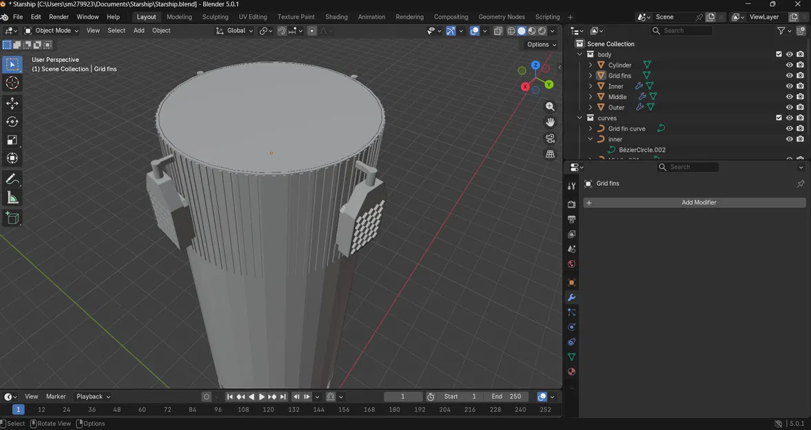 Starship - Mô hình tàu vũ trụ làm bằng Blender - Image 4