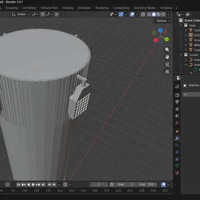 Starship - Mô hình tàu vũ trụ làm bằng Blender