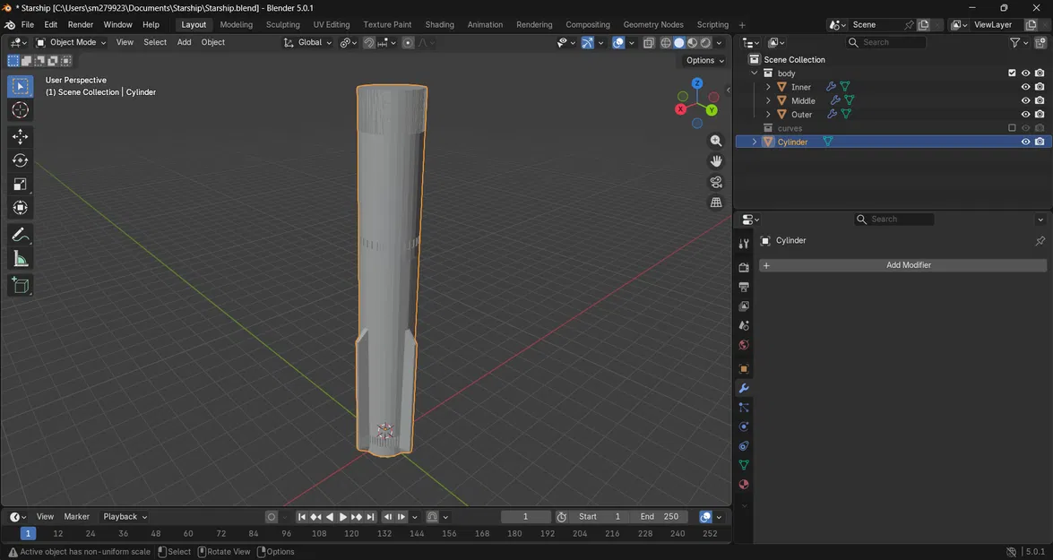 Starship - Mô hình tàu vũ trụ làm bằng Blender - Image 5