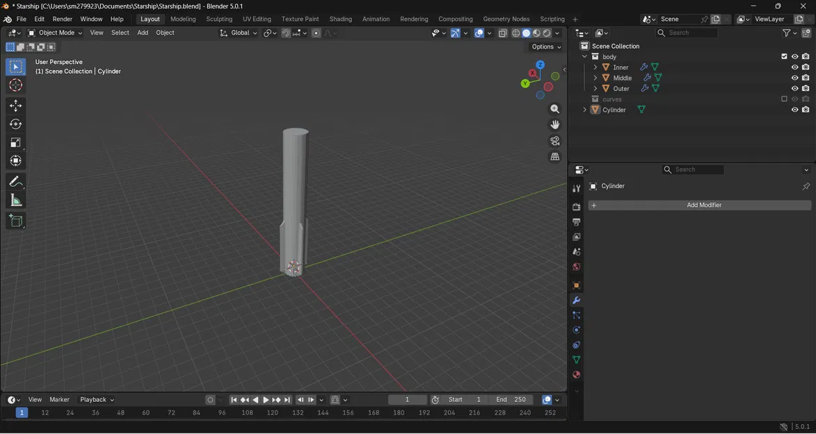 Starship - Mô hình tàu vũ trụ làm bằng Blender - Image 6