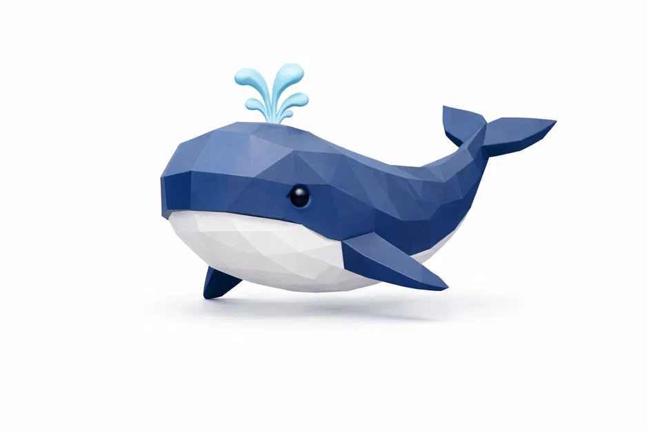 Bộ Thú Biển Tối Giản – Low Poly (Cá mập, Cá voi, Cá heo & Rùa biển) - Image 5