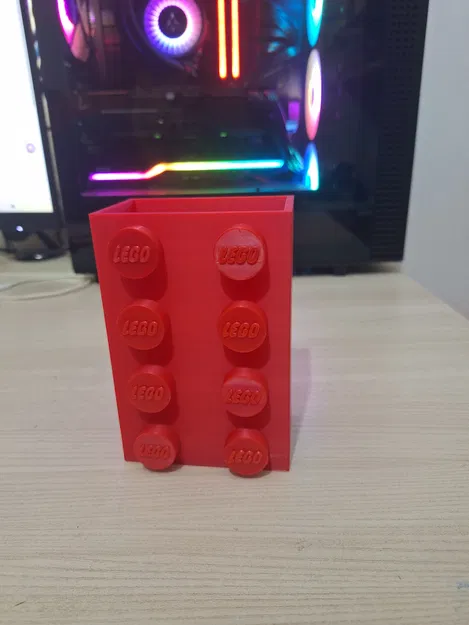 Bình Hoa Gạch LEGO (Lego Brick Flower Vase) In 3D - Image 4