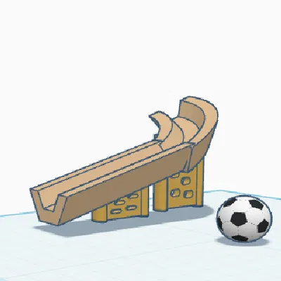 Máng trượt ngầu kèm viên bi