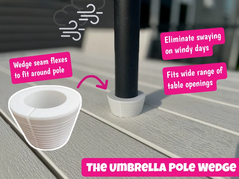 The Umbrella Pole Wedge | Miếng nêm TPU ổn định cột dù - Image 1