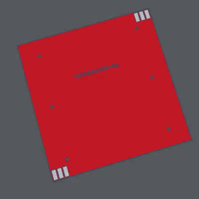 Model bo mạch WS2812 matrix 8x8 (WS2812B-64) để test trong CAD