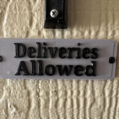 Bảng “Deliveries Allowed” (Cho phép giao hàng bấm chuông)