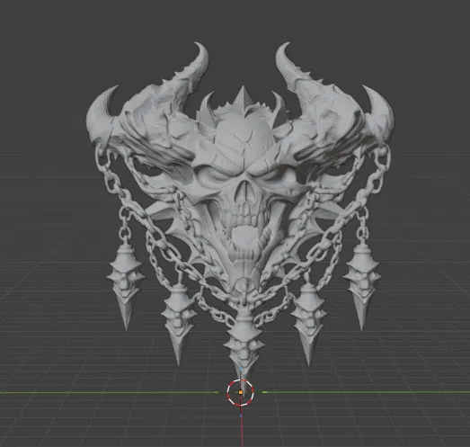 Huy Hiệu Sọ Quỷ – Dark Fantasy Gothic - Image 1