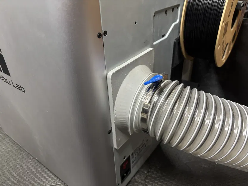 Cổng xả nam châm cho Bambu X1C (ống 3 inch) - Image 1