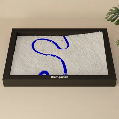 Bremgarten, Thụy Sĩ - Mô hình 3D thu nhỏ địa hình