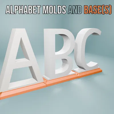 Khuôn Chữ Cái Alphabet và Đế (Base) Ghép Nối