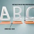 Khuôn Chữ Cái Alphabet và Đế (Base) Ghép Nối - Thumbnail 2