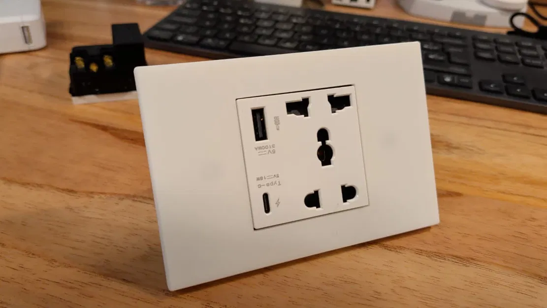 Mặt Che Công Tắc Modular Tối Giản & Khung Gắn (2 Tuỳ Chọn Lắp) - Image 3