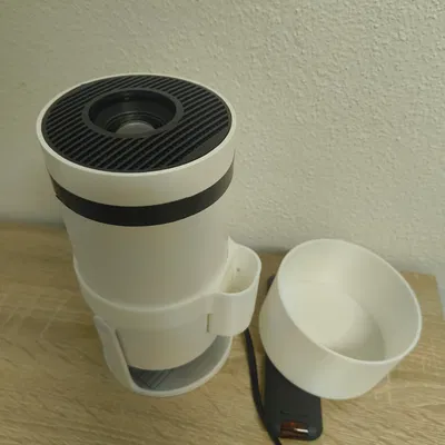 Nâng cấp HY300 Pro (Temu): Giá để Remote & Nắp chụp máy chiếu