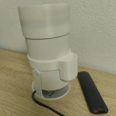 Nâng cấp HY300 Pro (Temu): Giá để Remote & Nắp chụp máy chiếu