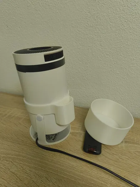 Nâng cấp HY300 Pro (Temu): Giá để Remote & Nắp chụp máy chiếu - Image 5