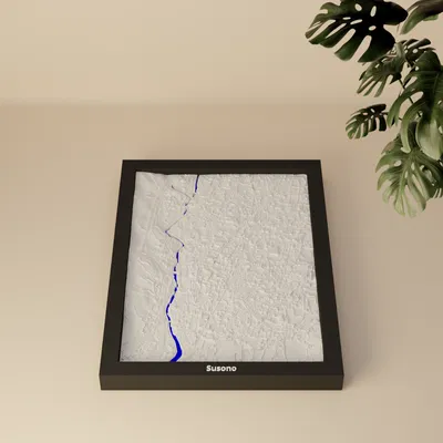 Susono, Japan - 3D Miniature | Mô hình địa hình topo 3D thu nhỏ