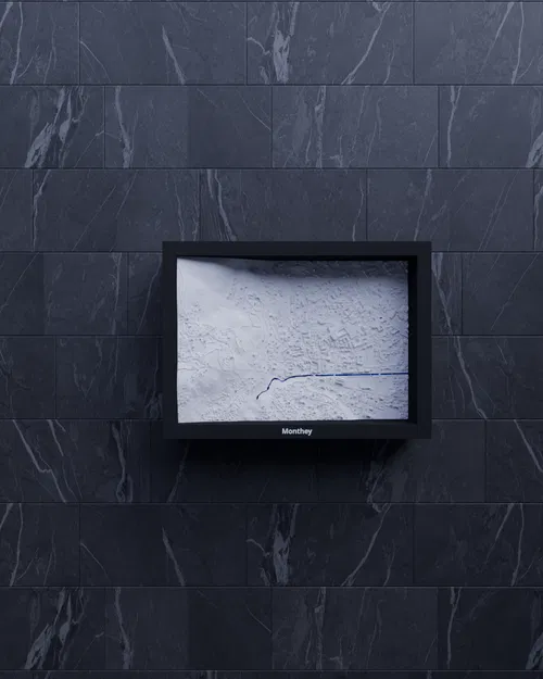 Monthey, Thụy Sĩ - Bản thu nhỏ 3D địa hình - Image 5