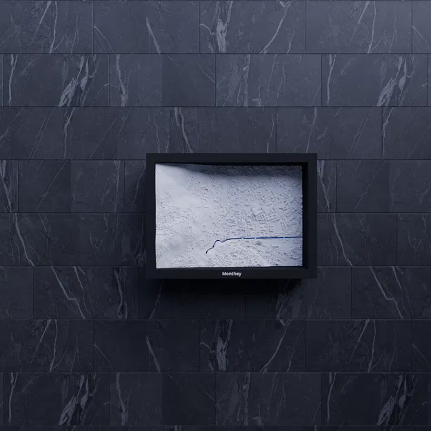 Monthey, Thụy Sĩ - Bản thu nhỏ 3D địa hình - Image 7