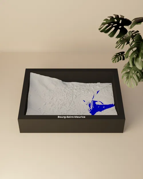 Bourg-Saint-Maurice, Pháp - 3D Miniature - Image 1