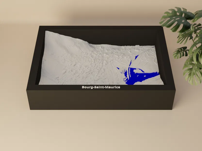 Bourg-Saint-Maurice, Pháp - 3D Miniature - Image 3