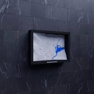 Bourg-Saint-Maurice, Pháp - 3D Miniature