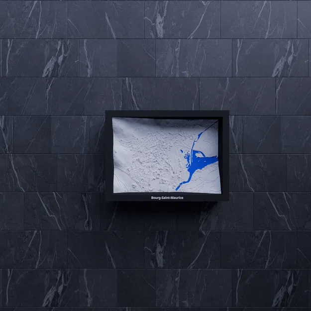 Bourg-Saint-Maurice, Pháp - 3D Miniature - Image 7