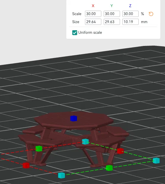 Bàn Picnic Tỉ Lệ N (N Scale Picnic Table) - Image 2