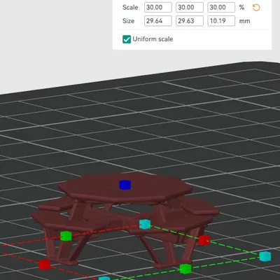 Bàn Picnic Tỉ Lệ N (N Scale Picnic Table)