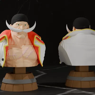 Tượng Bán Thân Râu Trắng (Whitebeard Bust) - One Piece
