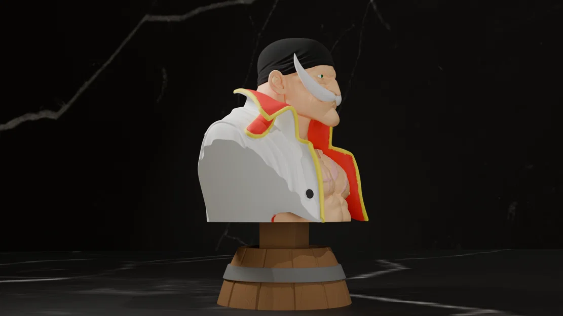 Tượng Bán Thân Râu Trắng (Whitebeard Bust) - One Piece - Image 2
