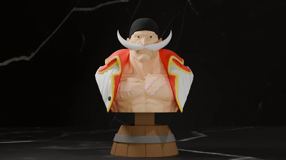 Tượng Bán Thân Râu Trắng (Whitebeard Bust) - One Piece - Image 3
