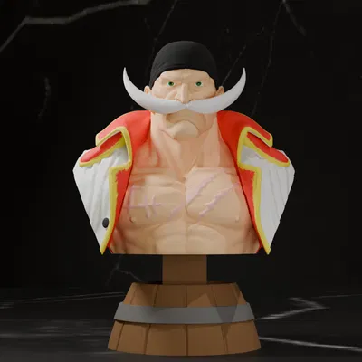 Tượng Bán Thân Râu Trắng (Whitebeard Bust) - One Piece