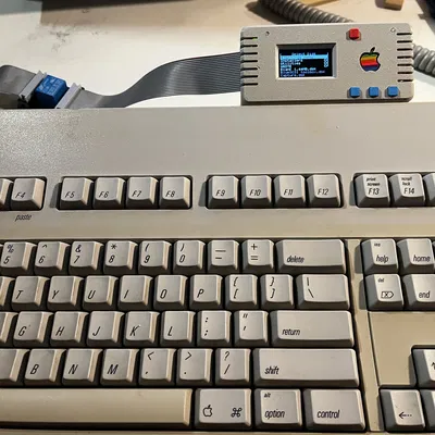 Đế vỏ Floppy Emu Apple ][ cho Apple Extended Keyboard