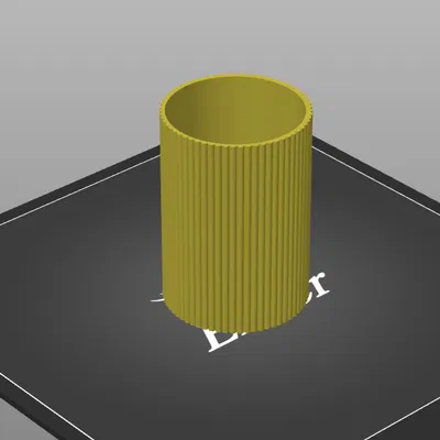 Ống Đựng Bút (Pen Holder) Vân Gân Sọc Dọc