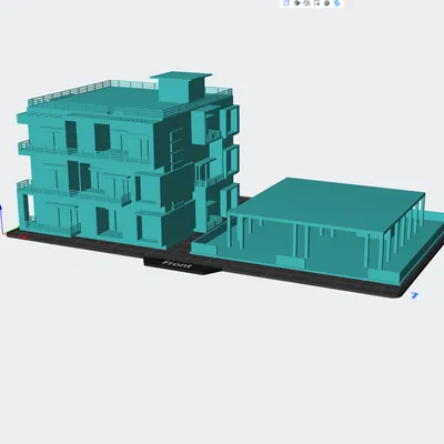 Tòa nhà xây dựng (đang thi công) - kèm đế