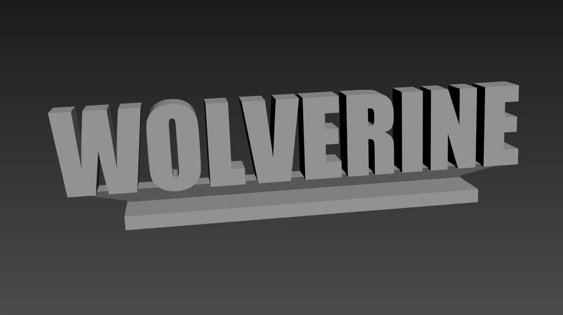 Bảng Tên Trưng Bày - WOLVERINE – Modular Collectible System – #SAVFX - Image 1