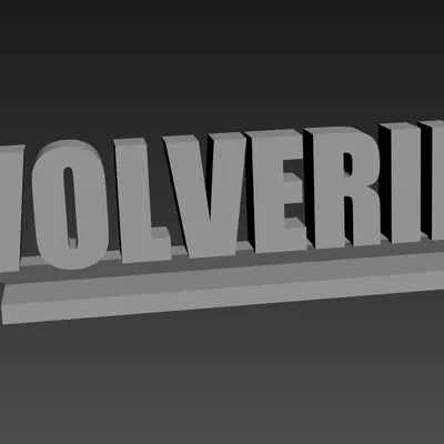 Bảng Tên Trưng Bày - WOLVERINE – Modular Collectible System – #SAVFX