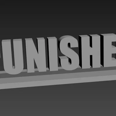 Display Name Tag - PUNISHER – Hệ trưng bày modular sưu tầm – #SAVFX