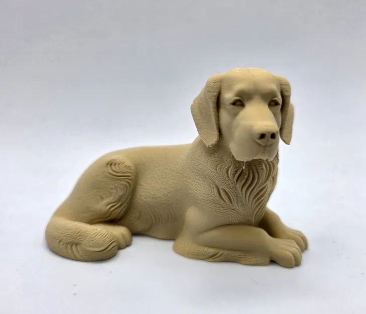 Tượng Golden Retriever Nằm (Laying Golden Retriever Figurine) - Image 1