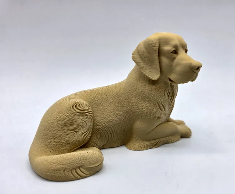Tượng Golden Retriever Nằm (Laying Golden Retriever Figurine) - Image 3