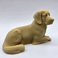 Tượng Golden Retriever Nằm (Laying Golden Retriever Figurine) - Thumbnail 3