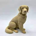 Tượng Golden Retriever Ngồi (Seated Golden Retriever Sculpture) - Thumbnail 1