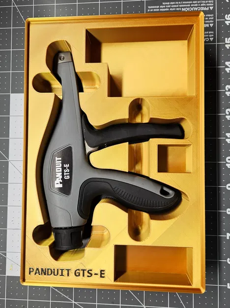 Gridfinity cho dụng cụ siết dây rút Panduit GTS-E (Cable Tie Tool) - Image 1