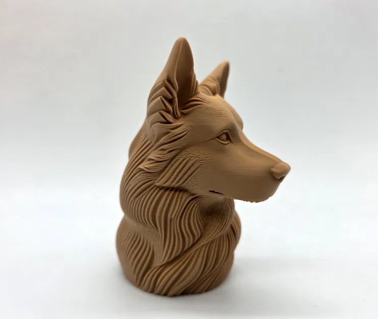 Tượng Bán Thân Chó Becgie Đức (German Shepherd Bust) - Image 3