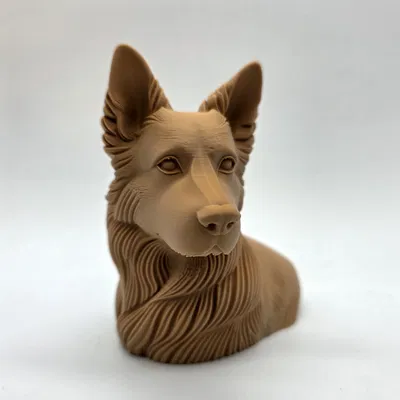 Tượng Bán Thân Chó Becgie Đức (German Shepherd Bust)