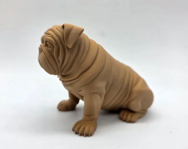 Chó Bulldog Anh ngồi (Seated English Bulldog) - Image 3