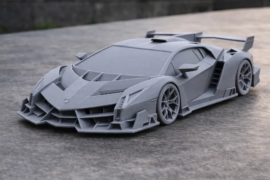 Mô hình in 3D Lamborghini Veneno (1 màu, kiểu FDM chân thực) - Image 1