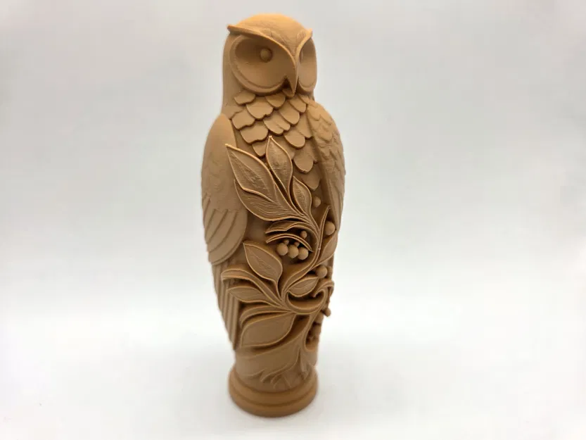 Tượng Cú Mèo Chạm Khắc Trên Cành Ô Liu - Image 2