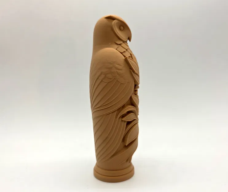 Tượng Cú Mèo Chạm Khắc Trên Cành Ô Liu - Image 3